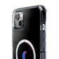 Gradient Moon and Star Emblem Magnetic Clear Impact case