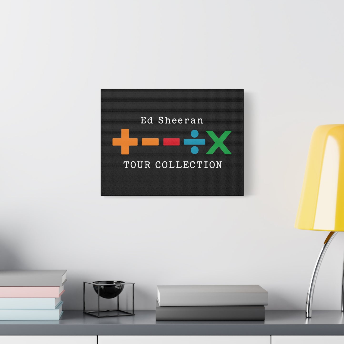 Matte Stretched Canvas, 1.25" Depth – Ed Sheeran Black Edition