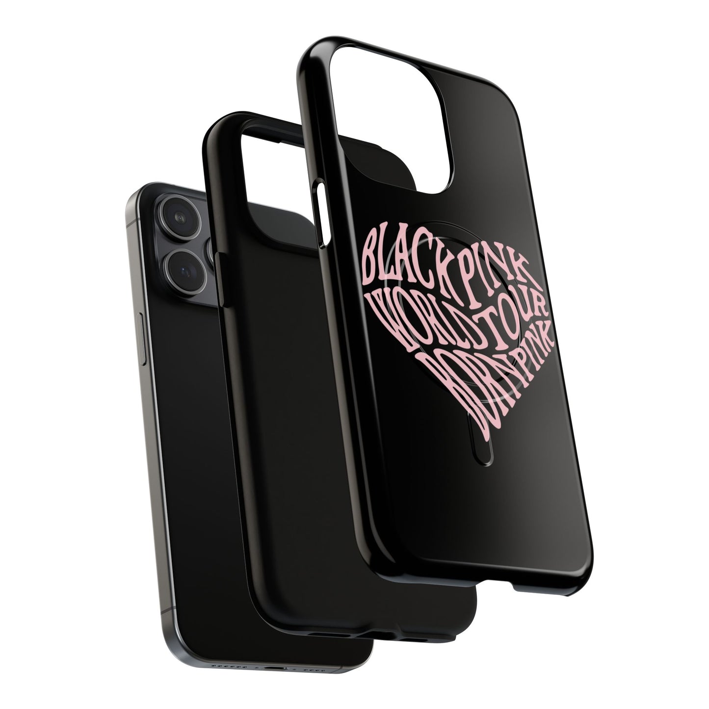 Iphone Born Pink Heart Typography - Tough Magnetic Phone Case