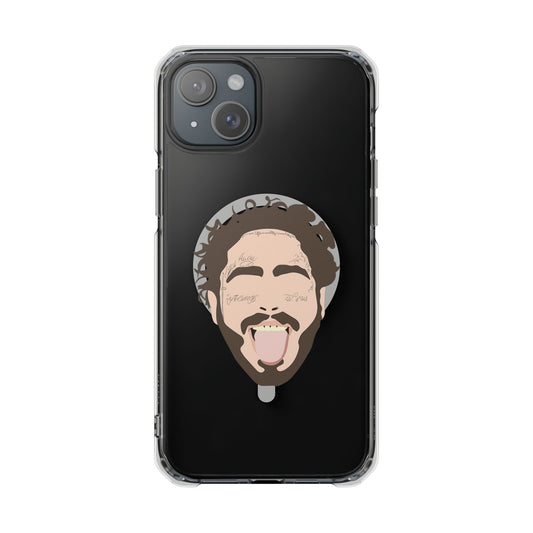Minimalist Tongue Out Cartoon Face Magnetic Impact Case