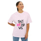 Bold “NOT” Statement Unisex Oversized Boxy Tee
