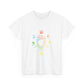 Minimalist Divide Symbol with Brush Unisex Heavy Cotton Tee