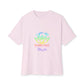 Vibrant Eye and Text Unisex Oversized Boxy Tee