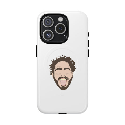 Minimalist Tongue Out Cartoon Face Tough Magnetic Case