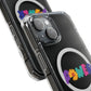 Retro Flower Power Color Pop Magnetic Clear Impact Case
