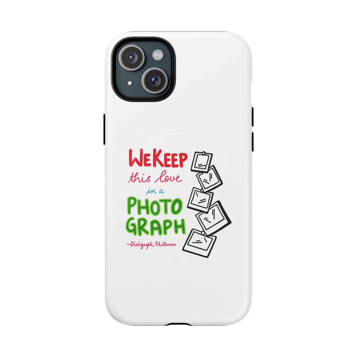 White Paw Print Tough Magnetic case