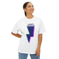 Layered Bolt Vibe Unisex Oversized Boxy tee