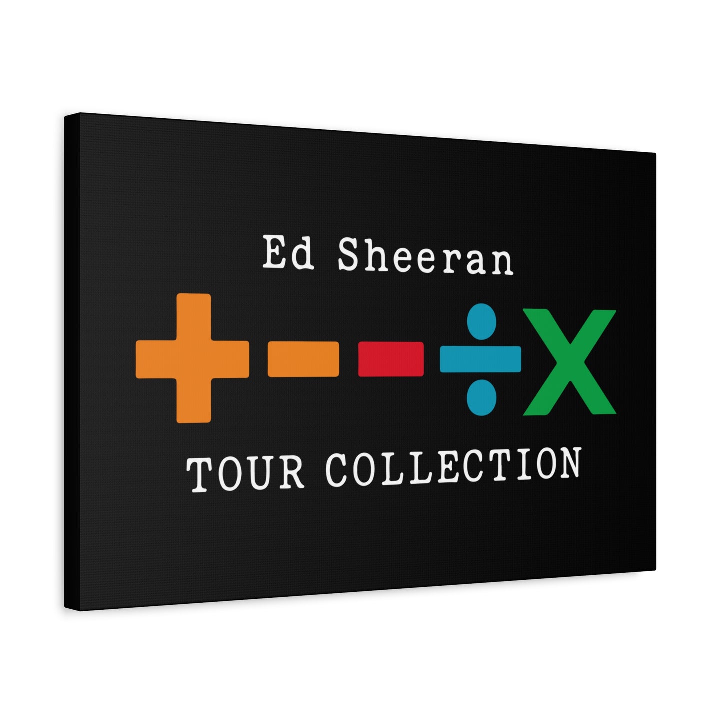 Matte Stretched Canvas, 1.25" Depth – Ed Sheeran Black Edition