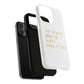 Know Myself Lyric Script Tough Magnetic Cases