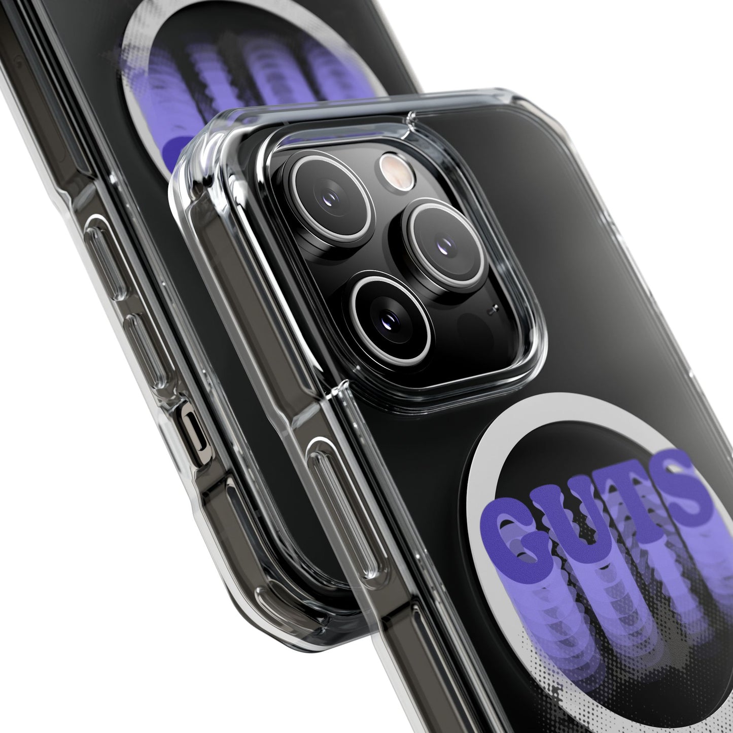 Guts Drip Effect Halftone Magnetic Clear Impact Case