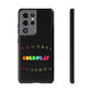 Premium Tough Case for Samsung S21 to S25 Ultra Showcasing Coldplay’s Signage