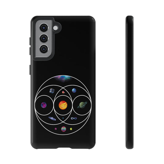 Premium Tough Case for Samsung S21 to S25 Ultra Showcasing Coldplay’s Illustration Concept