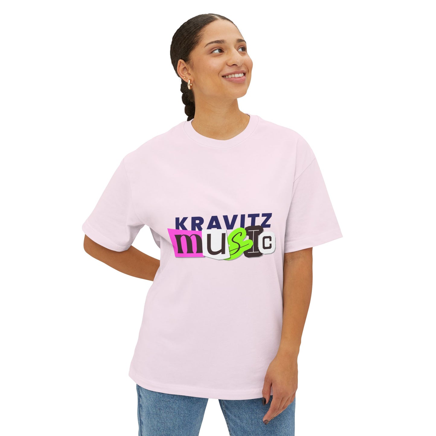Mixed Tape Music Unisex Oversized Boxy tee