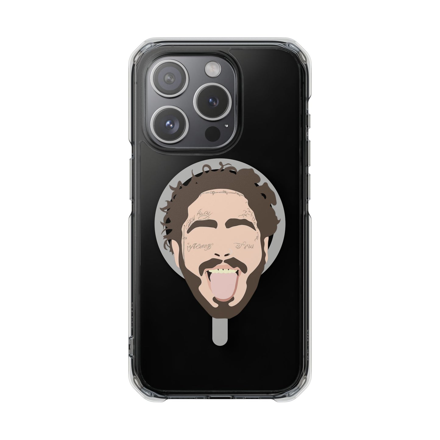 Minimalist Tongue Out Cartoon Face Magnetic Impact Case