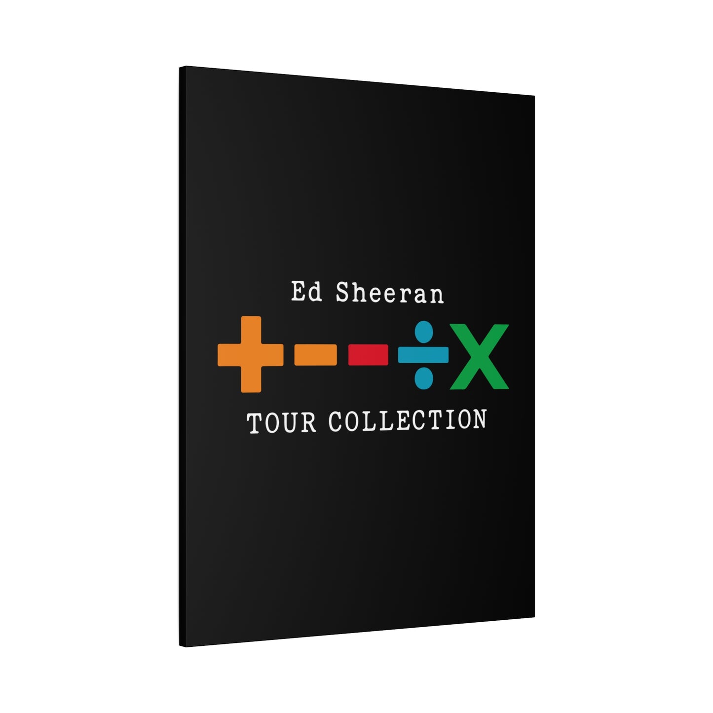 Matte Stretched Canvas, 1.25" Depth – Ed Sheeran Black Edition