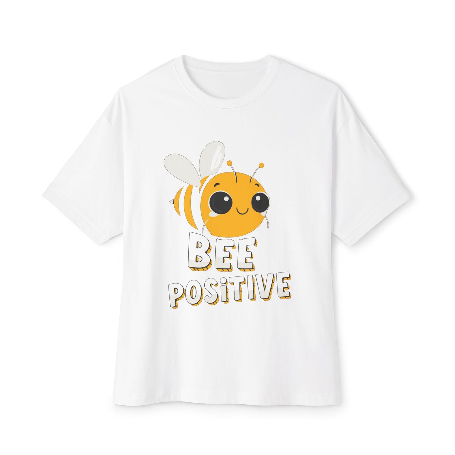 Oversized boxy Tee – Snazzy Bee positive Edition
