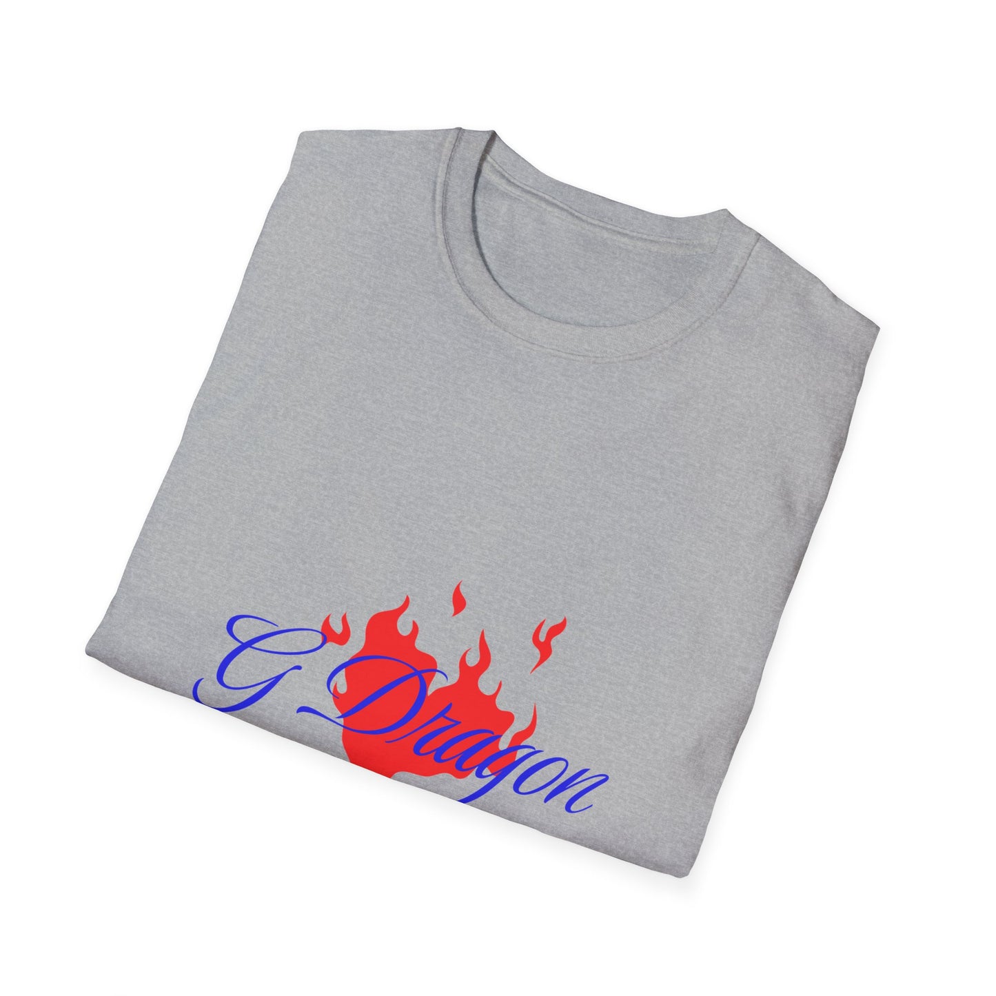 Heart on Fire Bold Script Unisex Softstyle Tee