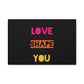 Orange Divide Symbol Matte Canvas