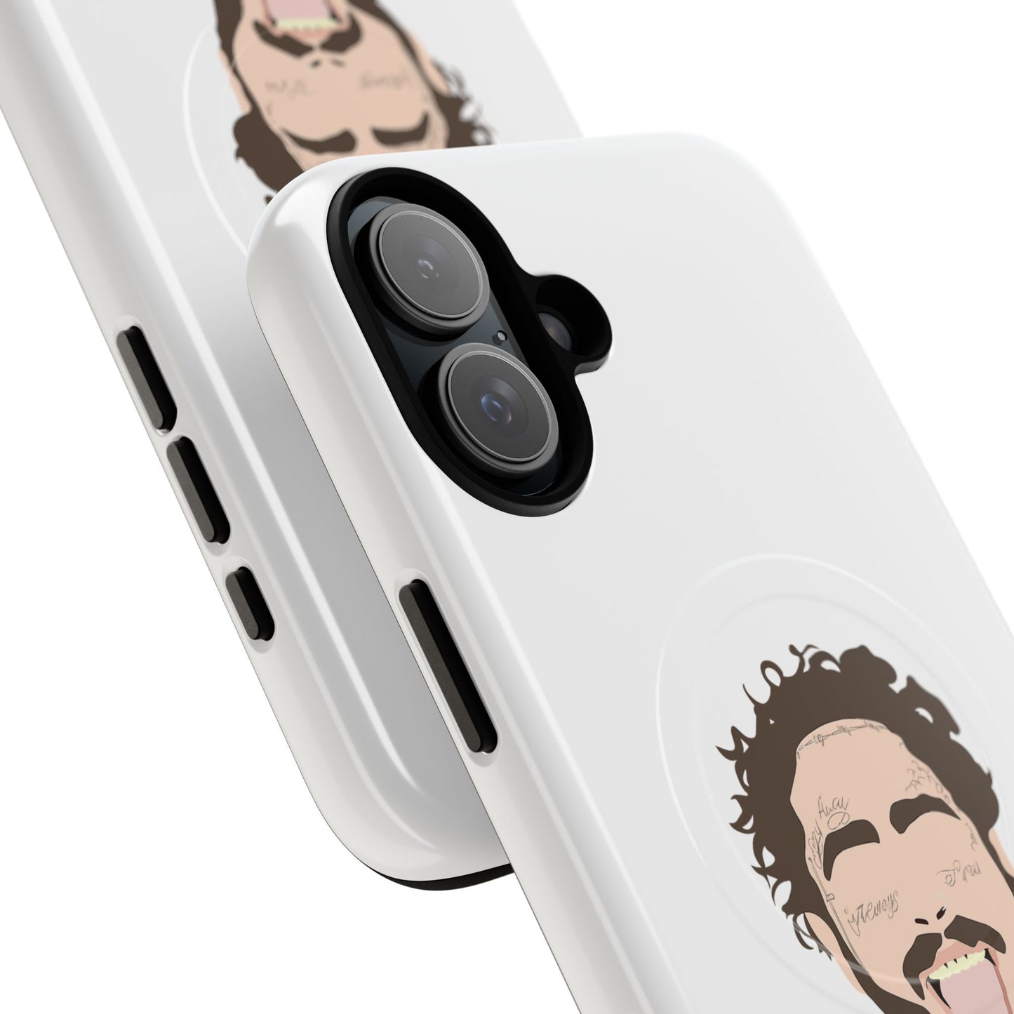 Minimalist Tongue Out Cartoon Face Tough Magnetic Case