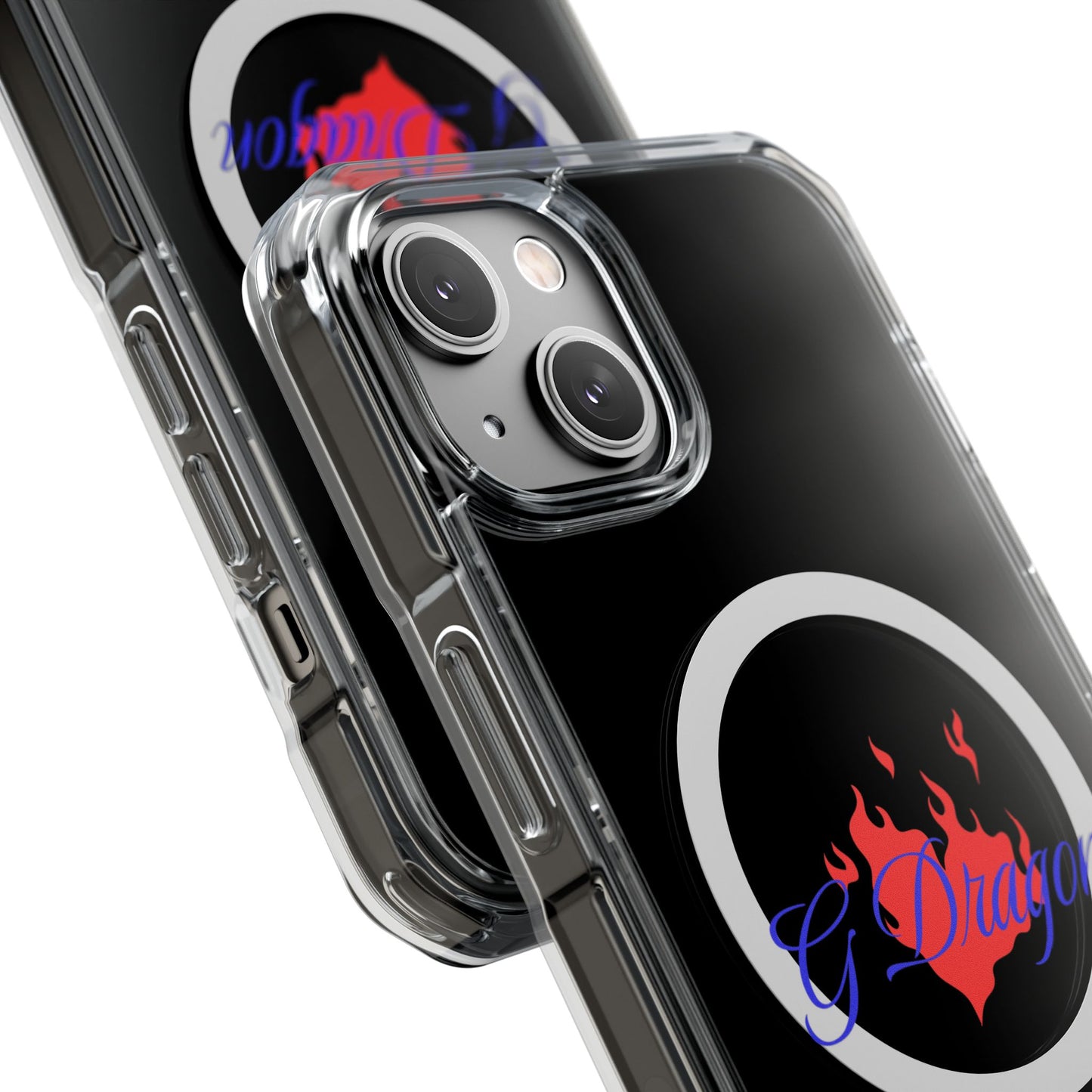 Heart on Fire Bold Script Magnetic Clear Impact Case