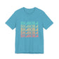 Retro Pop Lines Unisex jersey short sleeve tee