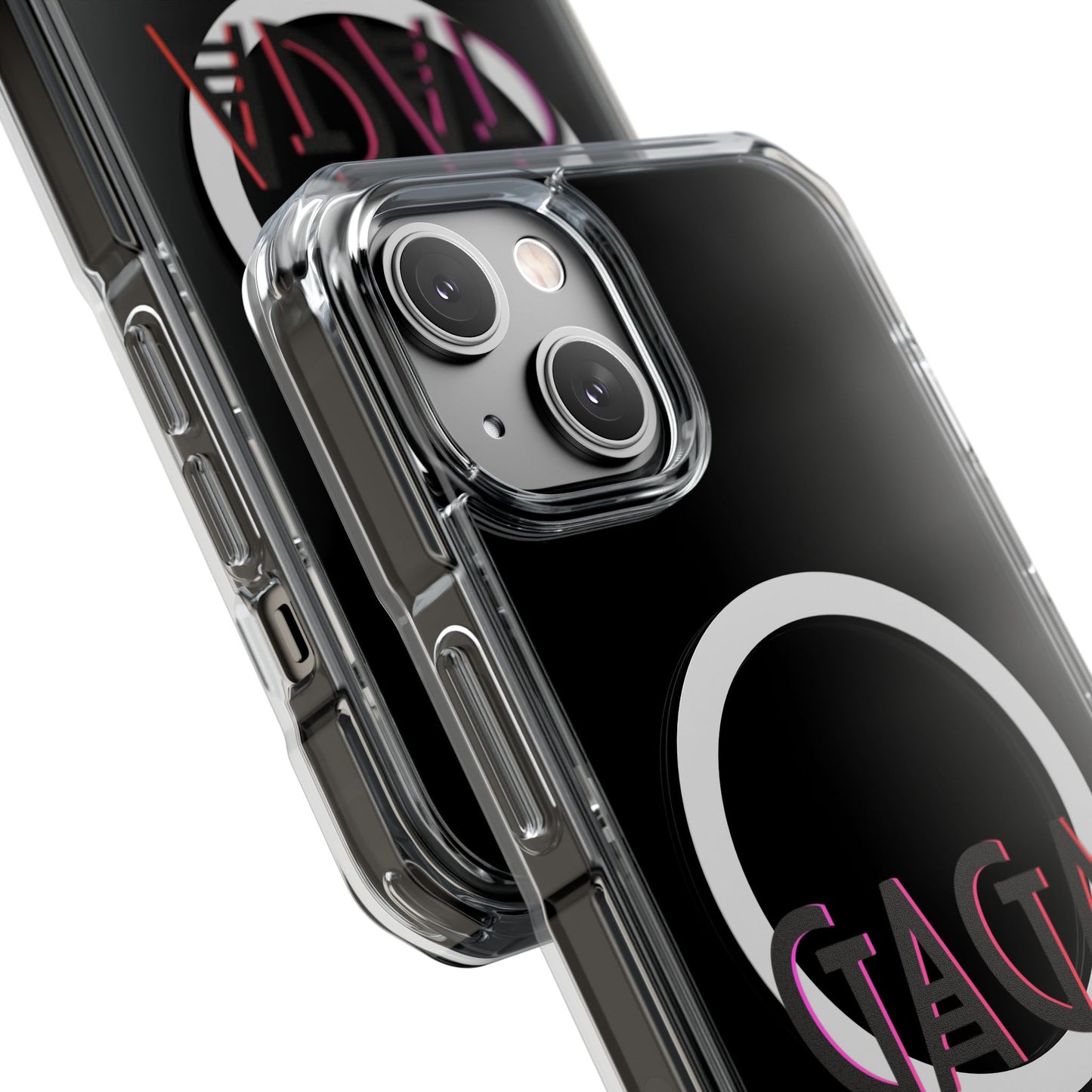 Electric Neon Magnetic clear case