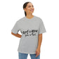 Red Scribble Heart Unisex Oversized Boxy Tee