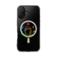 Minimalist Divide Symbol with Brush Magnetic Clear Impact Case