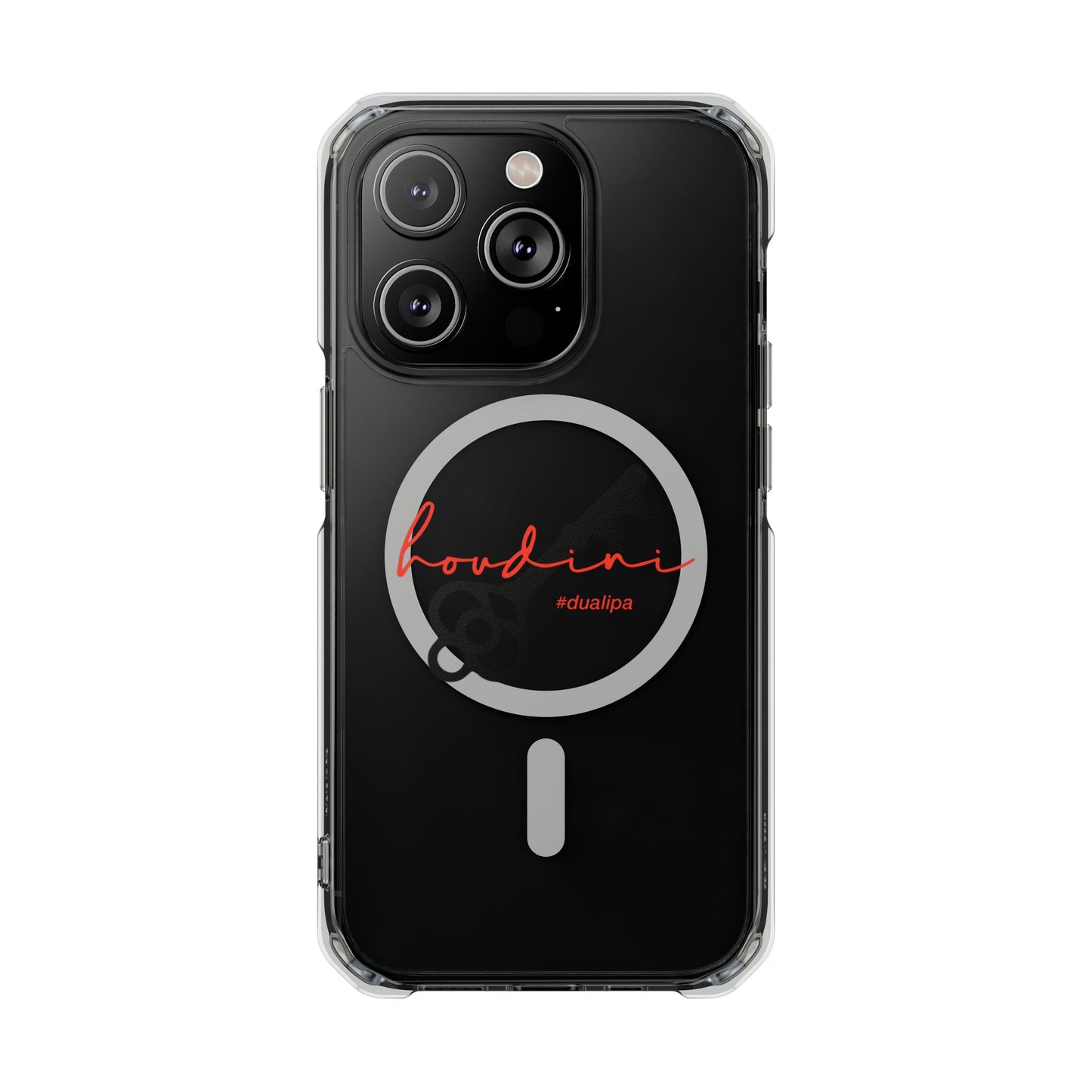 Cursive Spell “Houdini” Magnetic Clear Impact case