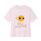 Oversized boxy Tee – Snazzy Bee positive Edition
