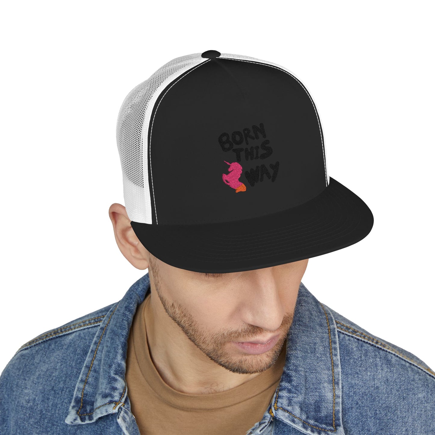 Born This Way Unicorn trucker Cap