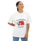 Abstract Guitar Sketch Oversized Boxy Tee