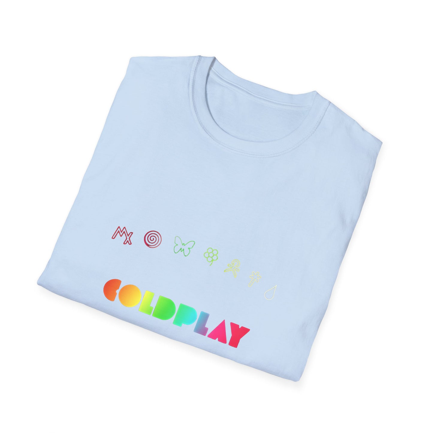 Unisex Softstyle T-Shirt Inspired by Coldplay’s Signage