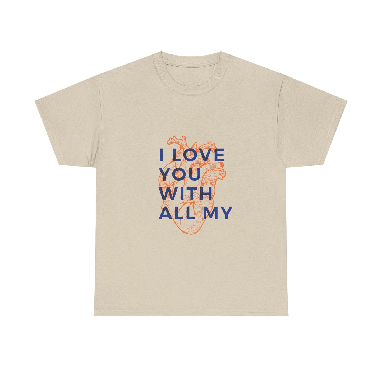 All My Heart Anatomical Art Unisex Heavy Cotton Tee