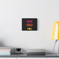 Orange Divide Symbol Matte Canvas