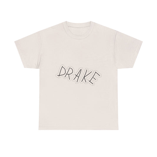 Dra-ke Graffiti Script Heavy Cotton Tee