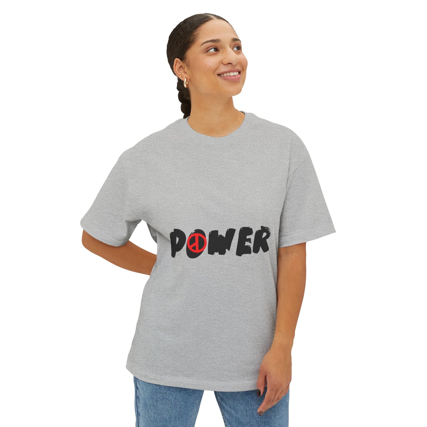 Peace Vibes Streetwear Unisex Oversized Boxy Tee