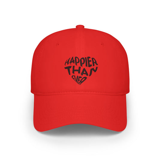 Happier Heart Lettering Baseball Cap