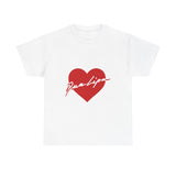 Heartbeat Love Unisex Heavy Cotton Tee