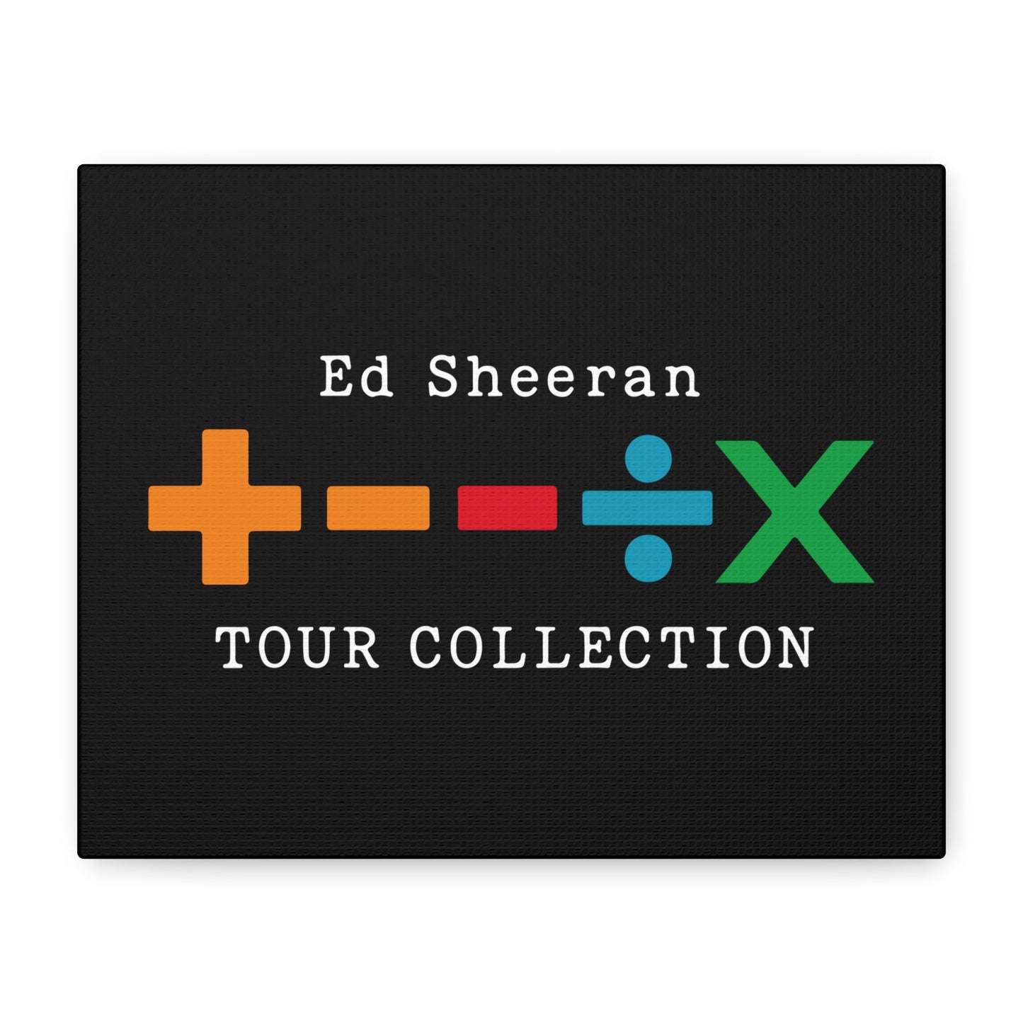 Matte Stretched Canvas, 1.25" Depth – Ed Sheeran Black Edition