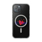 Heart on Fire Bold Script Magnetic Clear Impact Case