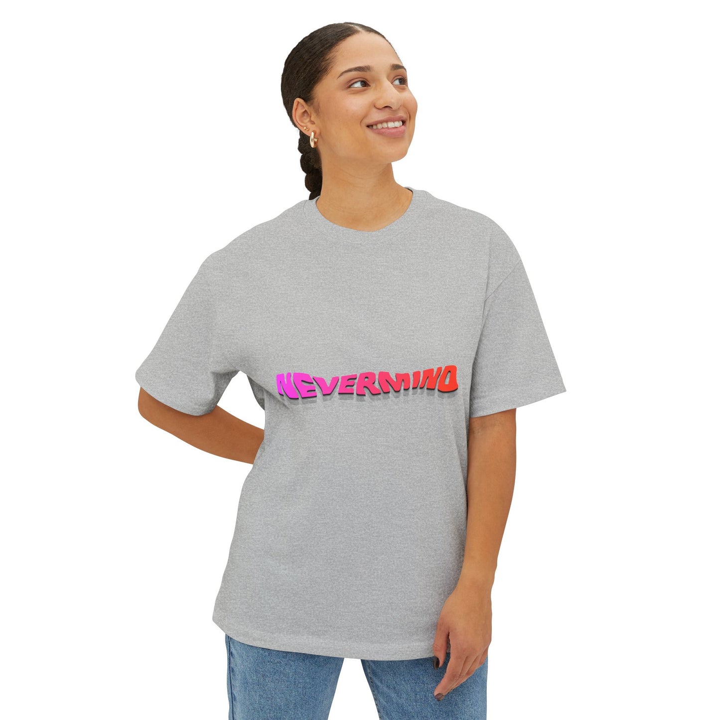 Wavy Groovy Typography Unisex Oversized Boxy Tee