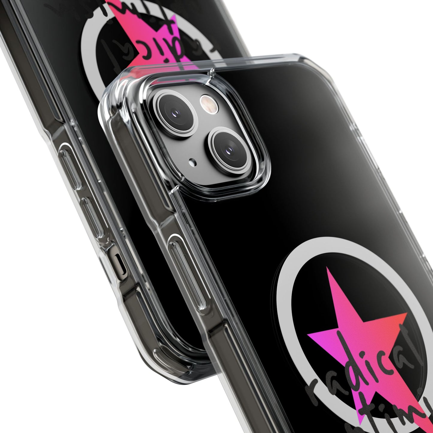 Flame Script Statement Magnetic Clear Impact case