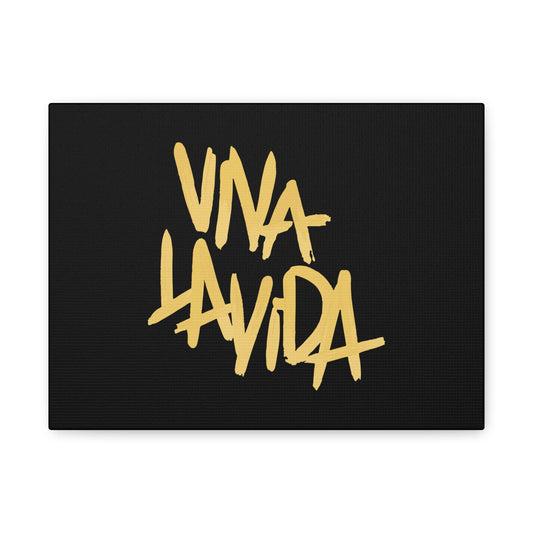 Golden Brush Script Canvas