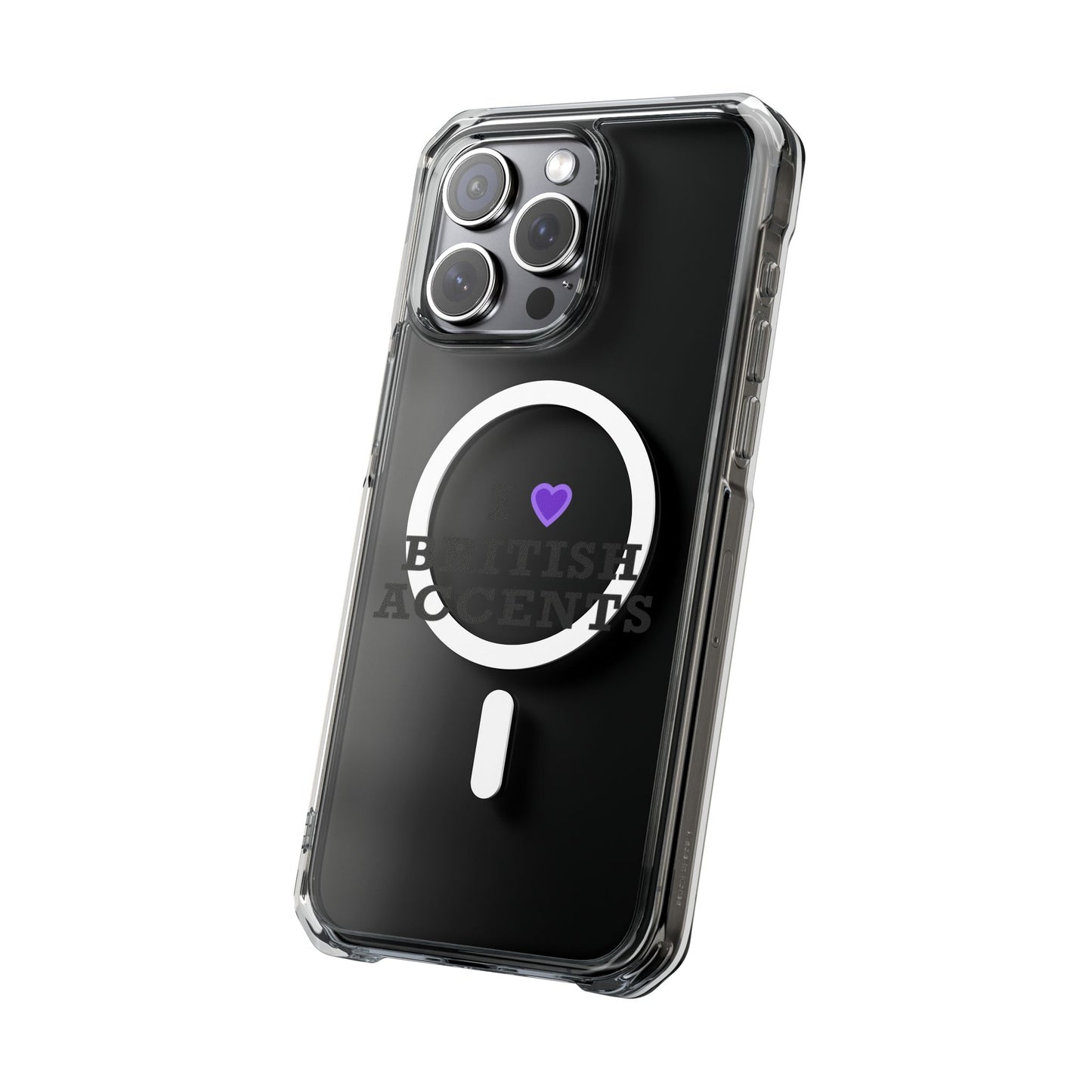 I Love British Accents Magnetic Clear Impact Case