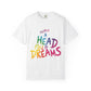 Unisex Garment-Dyed T-Shirt Inspired by Coldplay’s Iconic A Head Full of Dreams