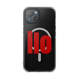 ILO Bold Red Block Magnetic Clear Impact Case