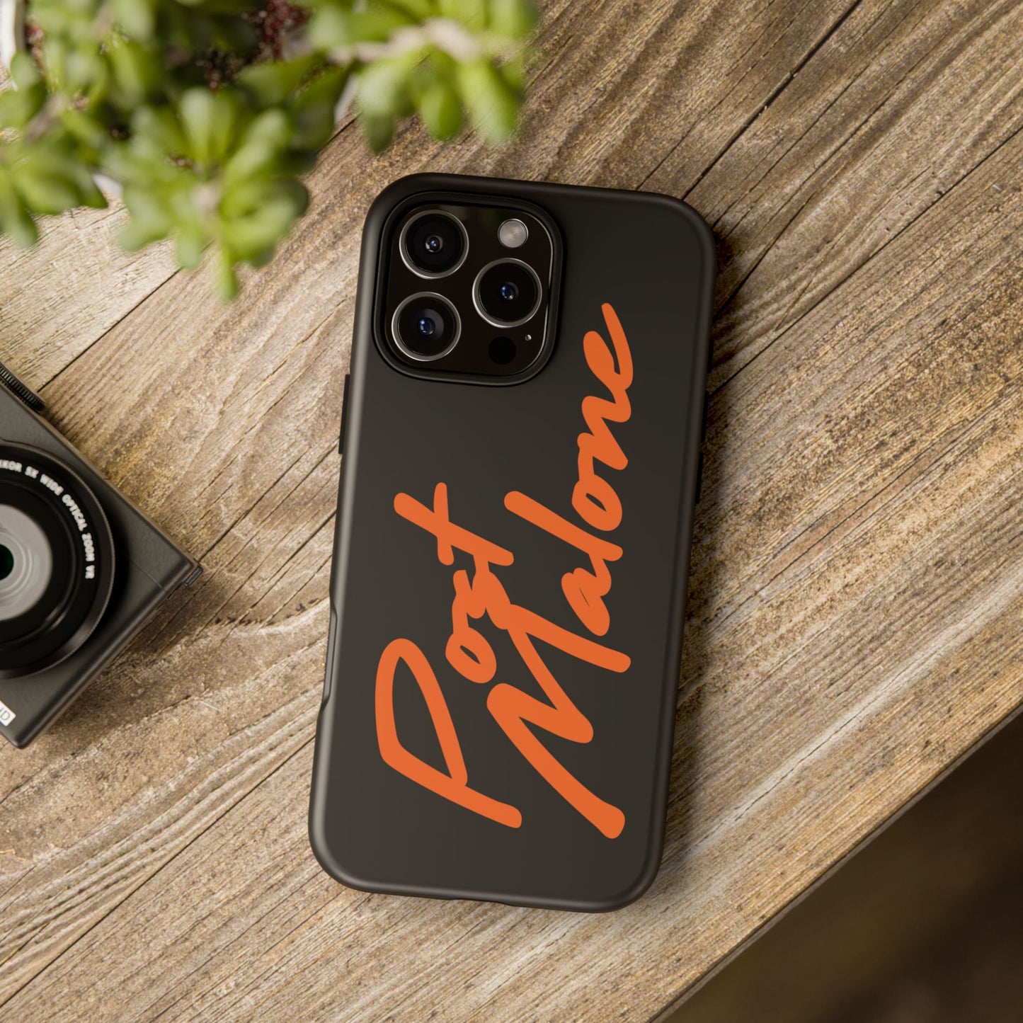 Tough iPhone Case (12–16 Pro Max) – Post Malone Name Design