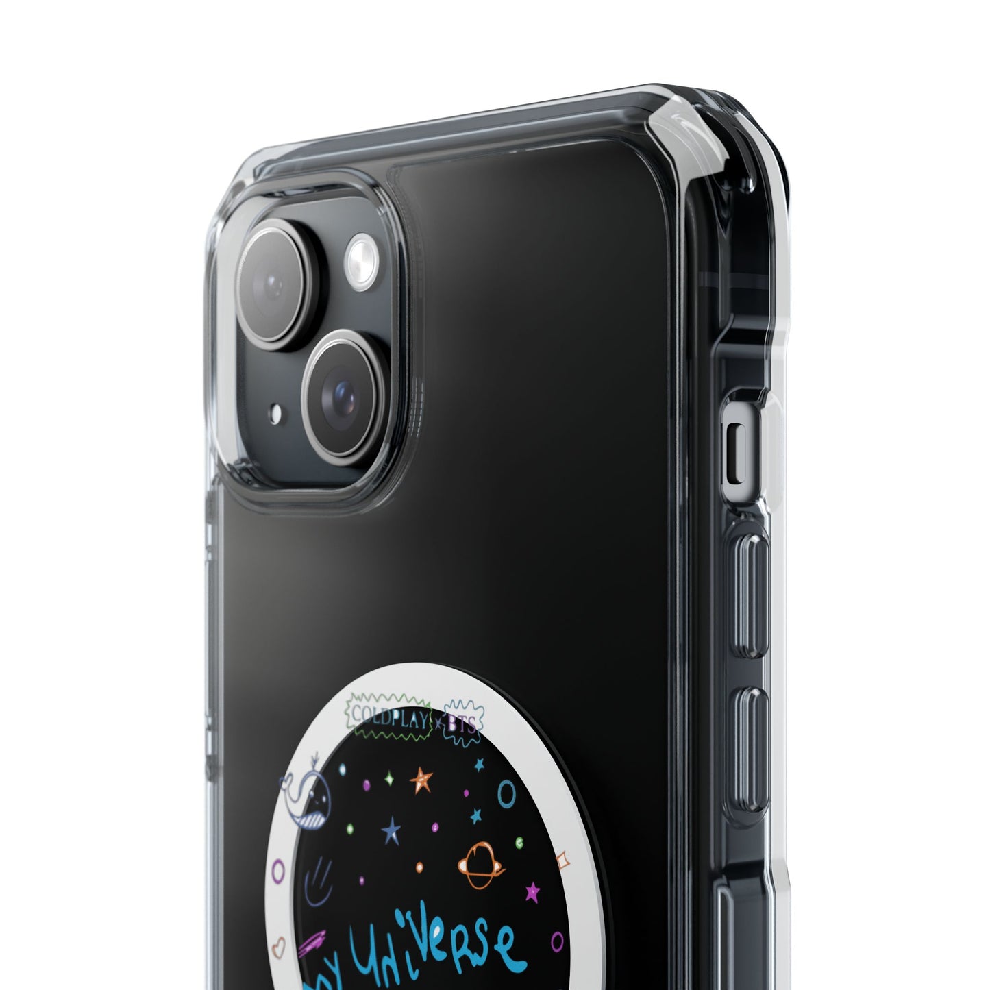 Neon Space Doodles Magnetic Clear Impact case