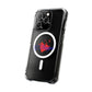 Heart on Fire Bold Script Magnetic Clear Impact Case